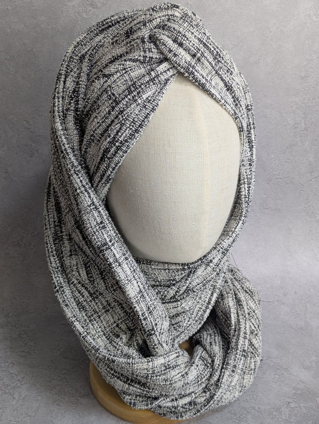 NOA — Textured Bouclé Pre-Tied Turban