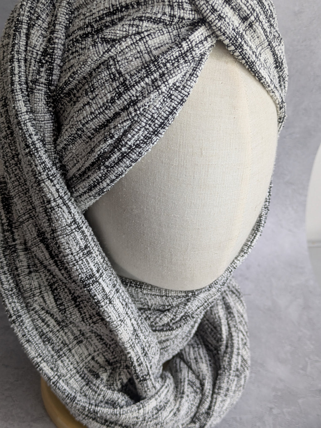 NOA — Textured Bouclé Pre-Tied Turban