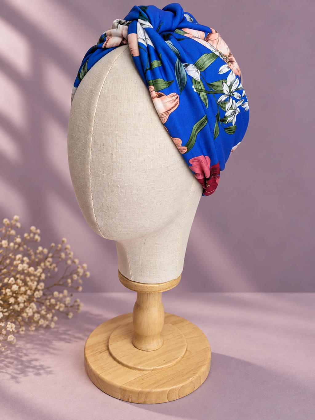AZURA | Cobalt Floral Multiway Pre-Tied Turban