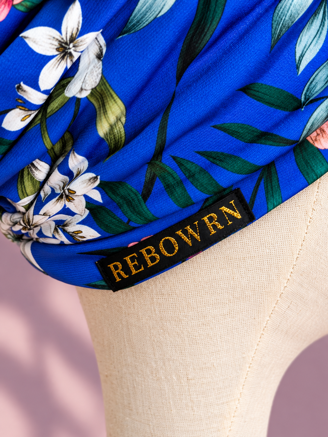 AZURA | Cobalt Floral Multiway Pre-Tied Turban